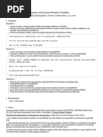 Time Charateristics and Current Member Variables: Symptom