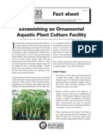 Establishing An Ornametnal Aquatic Plant Culture Facility