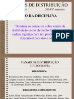 Canais de Distribuição 1