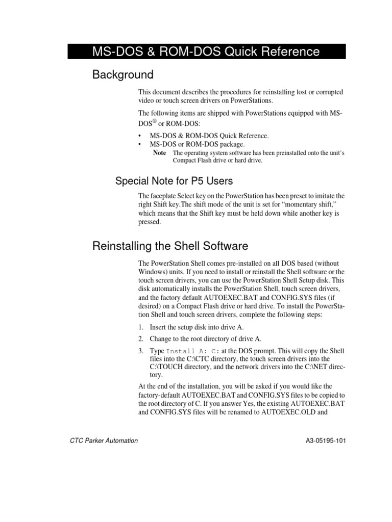 DOS COMMAND QR | PDF | Dos | Computer Engineering