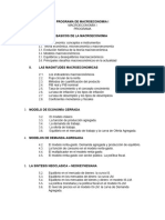 Programa de Macroeconomia I