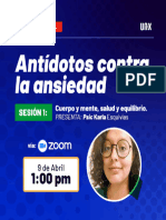 Antídotos Contra La Ansiedad - Karla Esquivias