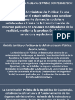 Administracion Publica Central Guatemalteca