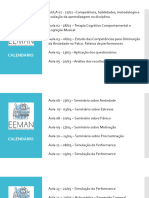 Calendário Das Aulas 2024 Psic Performance