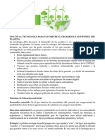 Uso de La Tecnología para El Beneficio Del Medio Ambiente