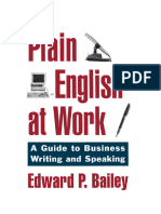 Plain English at Work-A Guide To Business Writing and Speaking