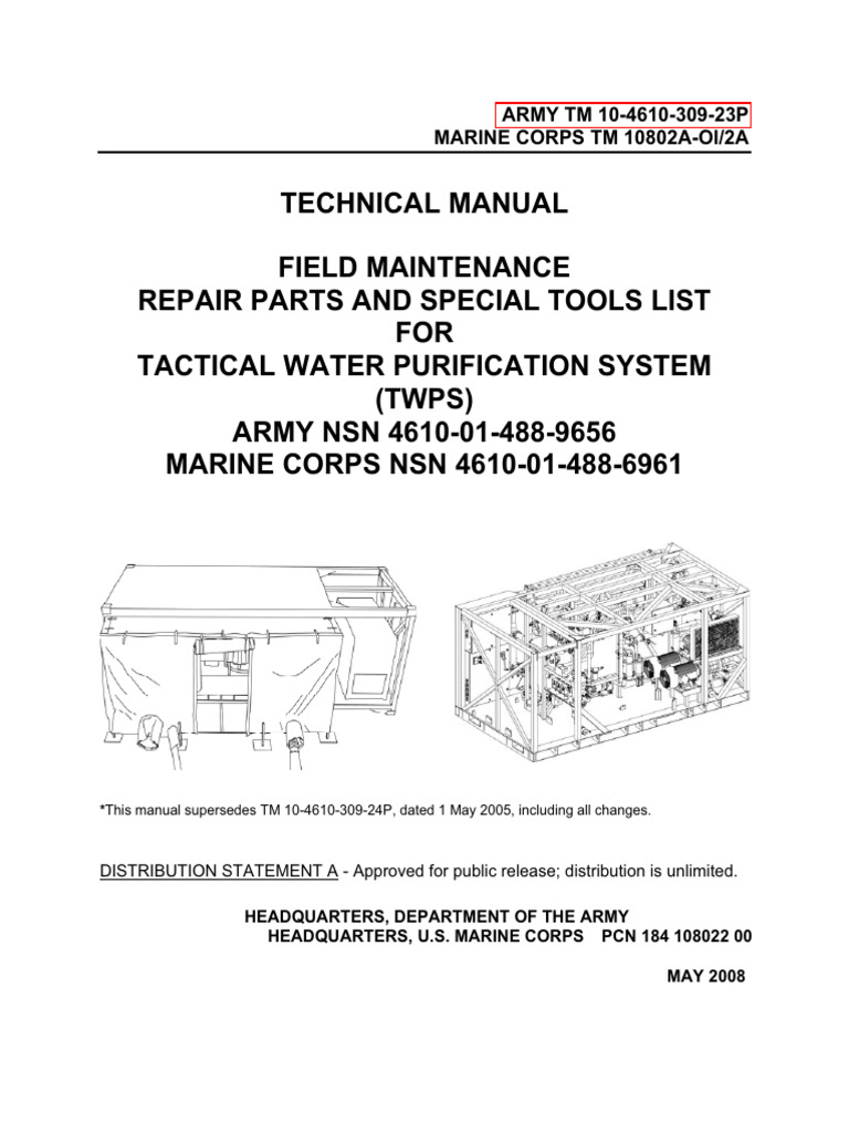 TWPS Technical Manual and Parts List | PDF | Technology & Engineering