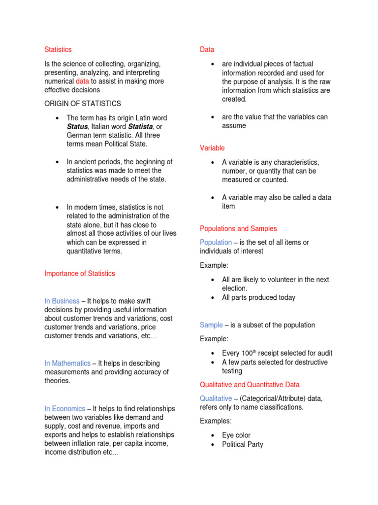 Understanding Statistics and Probability | PDF | Variance | Statistics