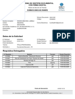 Datos Del Solicitante: Sistema de Gestión Documental Con Firma Digital