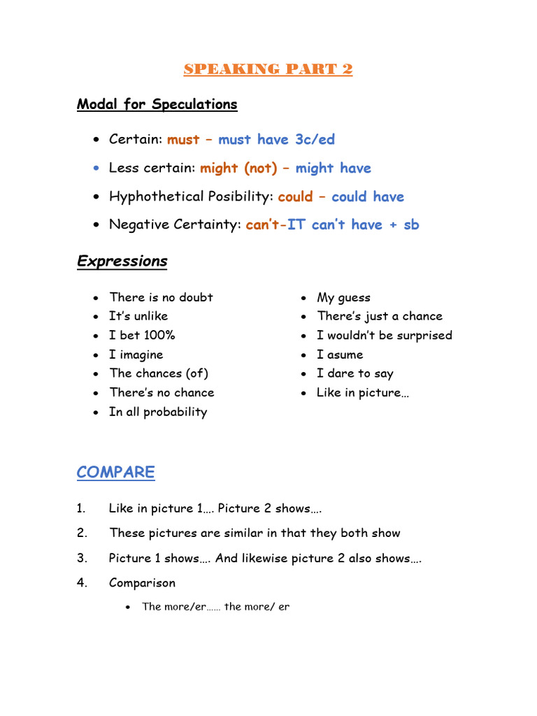 Speaking Part 2 b2 | PDF