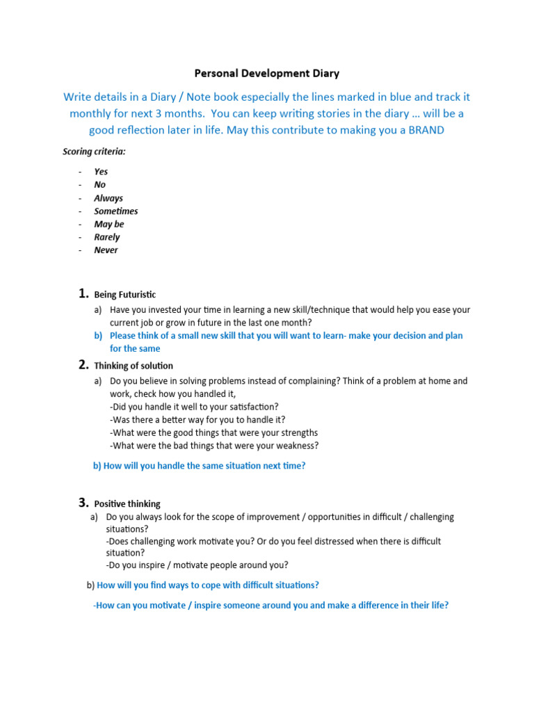Attitude Diary | PDF | Thought | Cognition