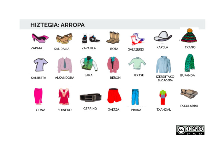 Hiztegia Arropa | PDF