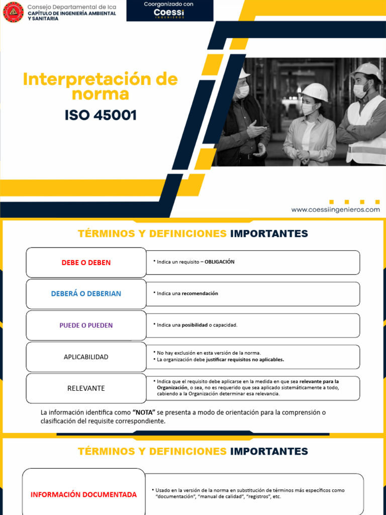 Interpretación de La Norma ISO 45001 | PDF | Planificación | Evaluación