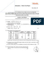 ICSE Sample Question Papers For Class 10 Maths - Mock Paper 6