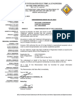 April 12, 2023 Memorandum Order No. 05-2023 TO Regional Governors Chapter Presidents All Concerned Subject Unauthorized Use of Iiee Logo/Seal