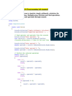 C# Programming Lab Manual
