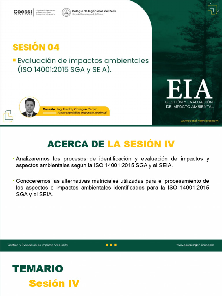 Clase 04 - Gestión y Evaluación de Impacto Ambiental | PDF | Evaluación ...