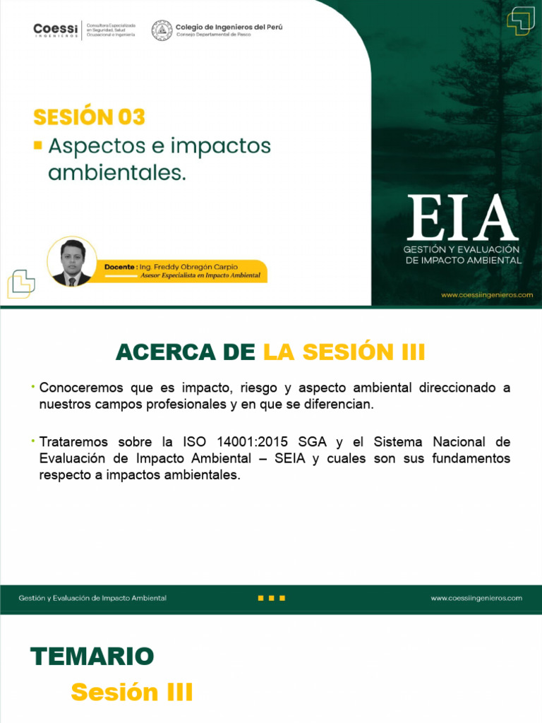 Clase 03 - Gestión y Evaluación de Impacto Ambiental | PDF | Evaluación ...