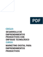 CURSO 2. Marketing Digital para Emprendimientos Productivos