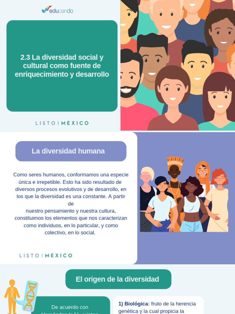 Diversidad social y cultural: Enriquecimiento | PDF | Sociedad ...