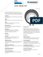 Manómetro Diferencial - Modelo 1125: Características