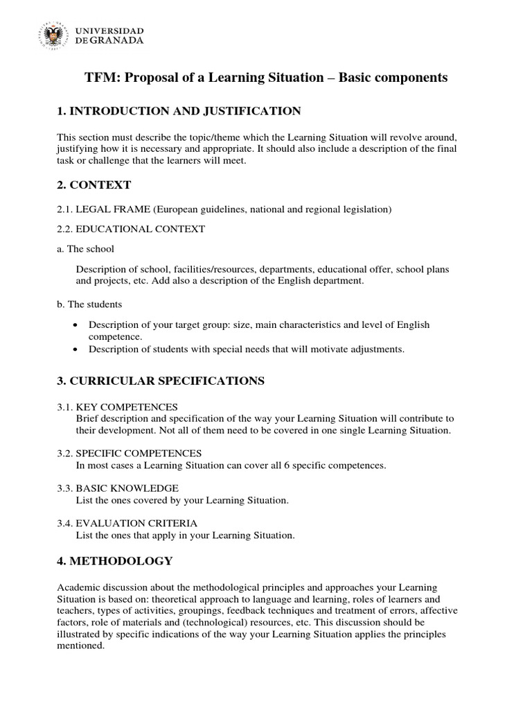 TFM - Basic Structure | PDF | Learning | Methodology
