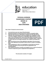 FS PhySci GR 10 Exam Content Learners 2020 ENG Complete