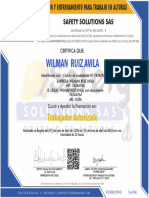 Certificado WILMAN RUIZ AVILA