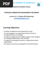 Strategic Marketing Management MSCSM603