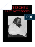 Nietzsche’s Last Notebooks 