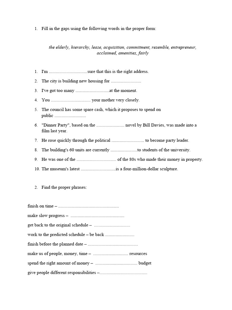BR B1, IB B1 - Filling in The Gaps | PDF