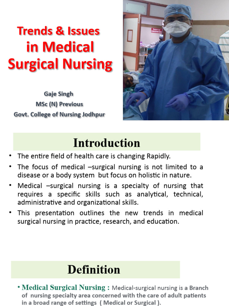 Trends and Issues in Surgical Nursing | PDF | Nursing | Cancer