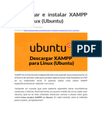 Descargar e Instalar XAMPP para Linux