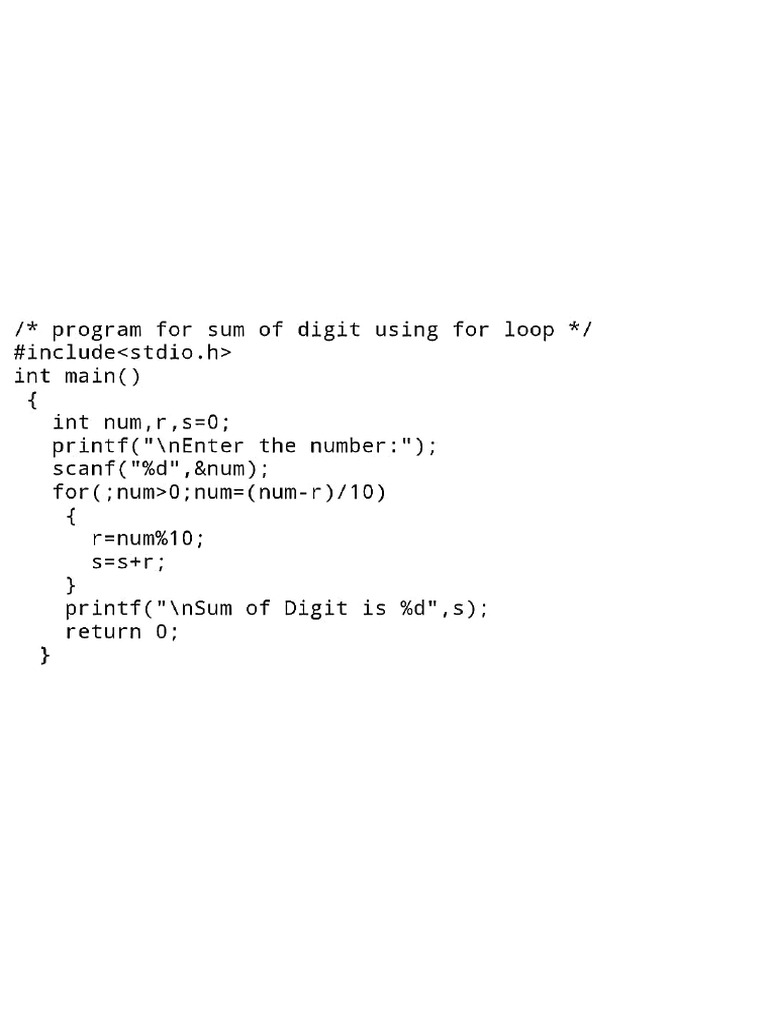 For Loop | PDF