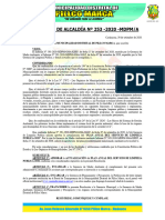 RESOLUCIÓN DE ALCALDÍA #253 APROBAR La ACTUALIZACIÓN Del PLAN ANUAL DEL SERVICIO DE LIMPIEZA PUBLICA-2020