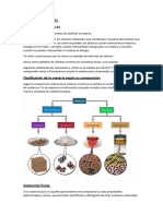 Materia , los sistemas materiales