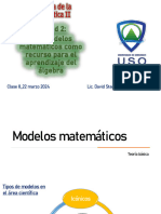 C8 - 22 Marzo 2024 - Modelos Matemáticos - Determinación - Modelos Lineales y Cuadráticos