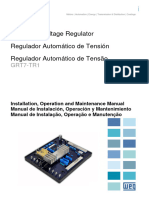 WEG Regulador Automatico de Tensao Grt7 Tr1 Manual Portugues Ingles Espanhol