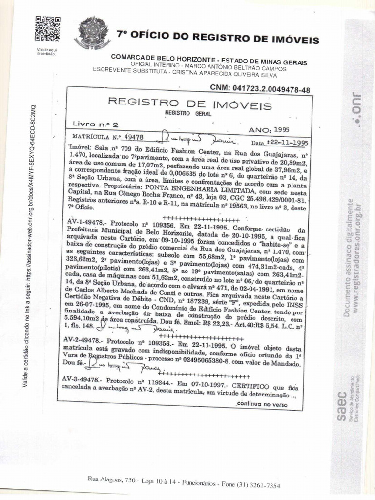 Registro De Imóveis Pdf