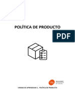 POLÍTICA DE PRODUCTO