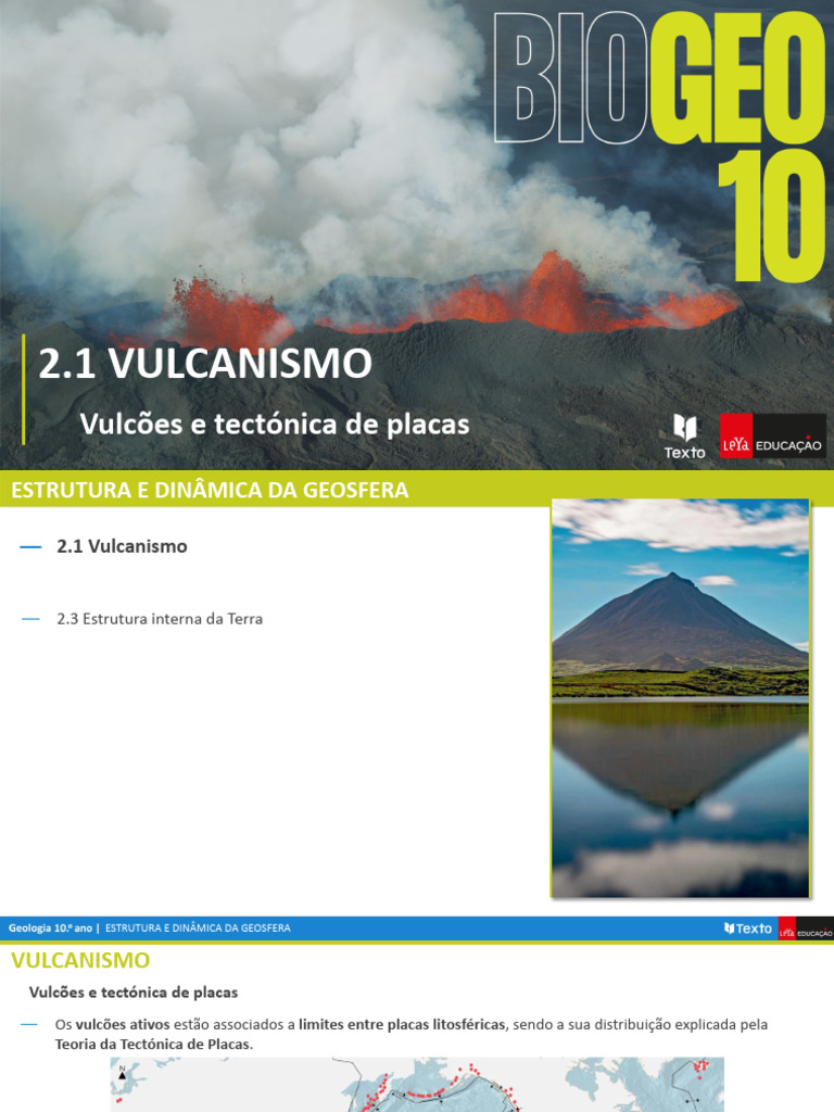 Vulcões E Tectónica De Placas 1 Manual Pdf Vulcão Placas