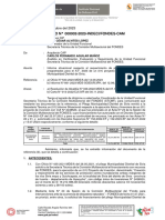 Informe Tecnico #000002-2023-Indeci/Fondes-Cam: San Isidro, 10 de Octubre Del 2023