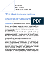 AH - Tópico 08 - Estado Cósmico Na Astrologia Horária