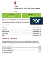 Siddhant Jena's TDEE Stats