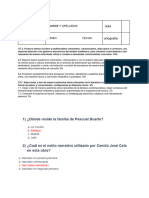 SOLUCIONARIO CONTROL DE LECTURA FINAL PASCUAL DUARTE