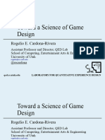 Toward A Science of Game Design