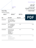 Opening Balance Withdrawals Deposits Closing Balance: Account Statement