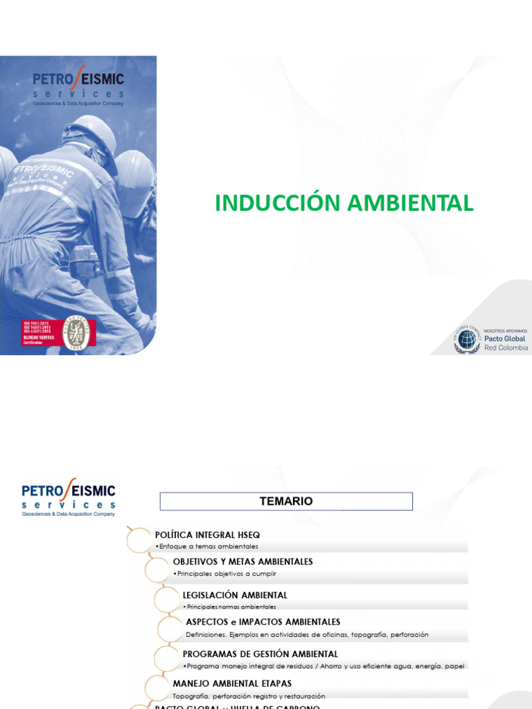 Inducción Ambiental 2023 Pdf Huella De Carbono Residuos