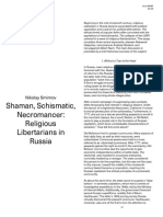 e Flux Journal Shaman Schismatic Necromancer Religious Libertarians in Russia