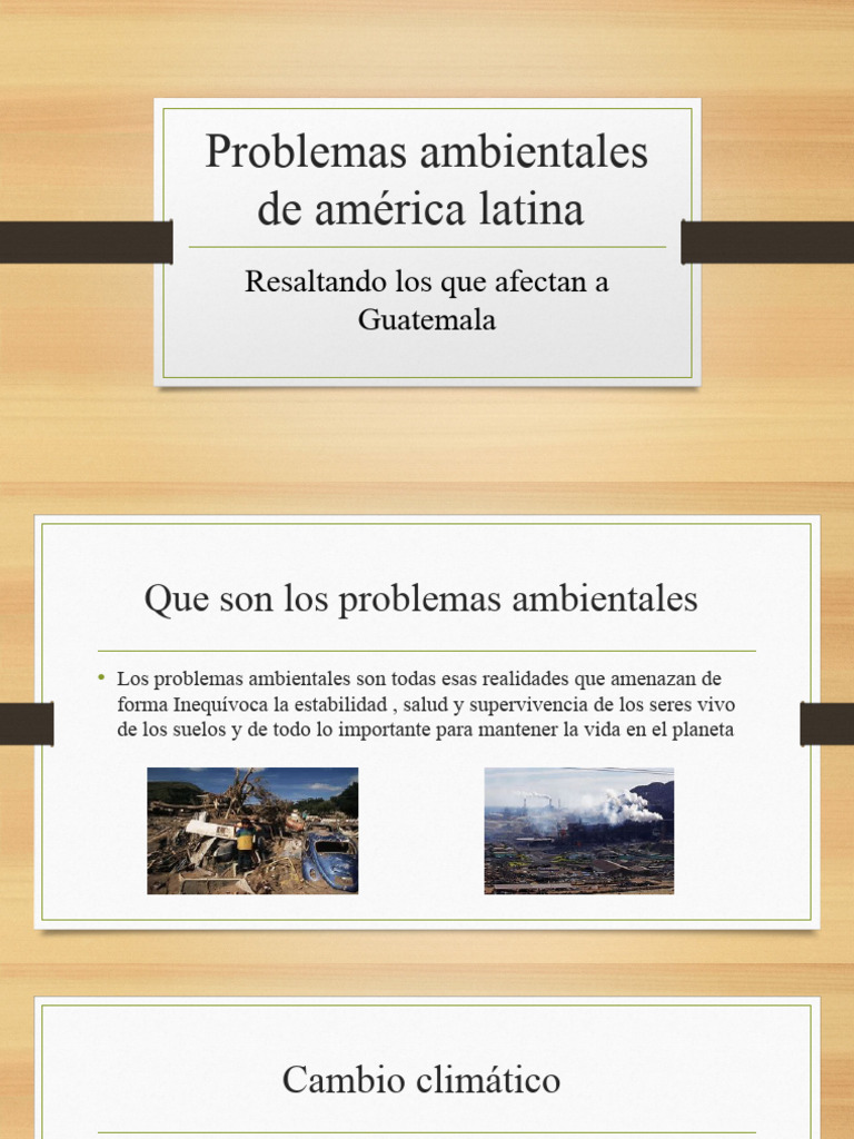Problemas Ambientales en América Latina | PDF | Ciencia y matemáticas ...